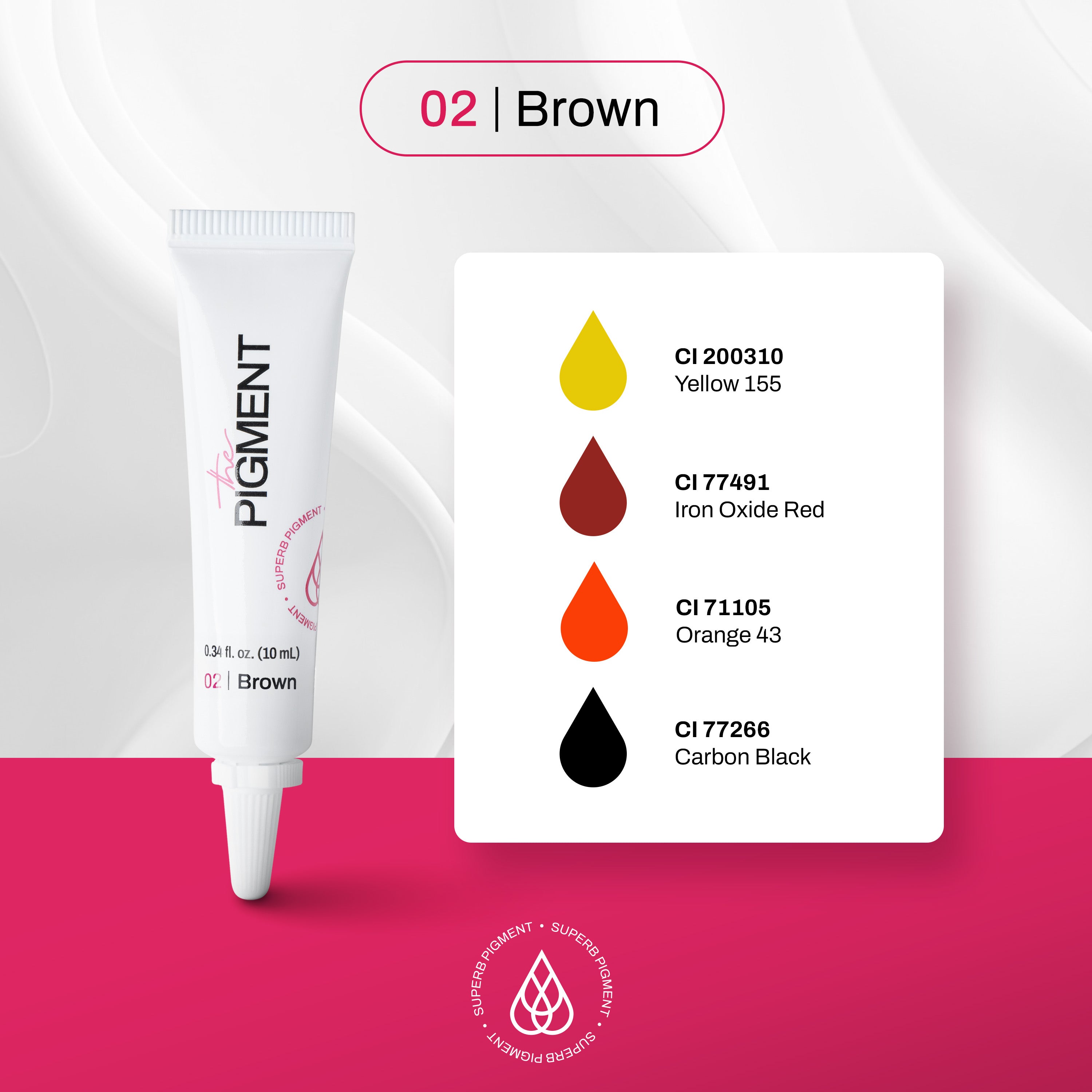 Microblading Pigment - Brown 2 - 10ml