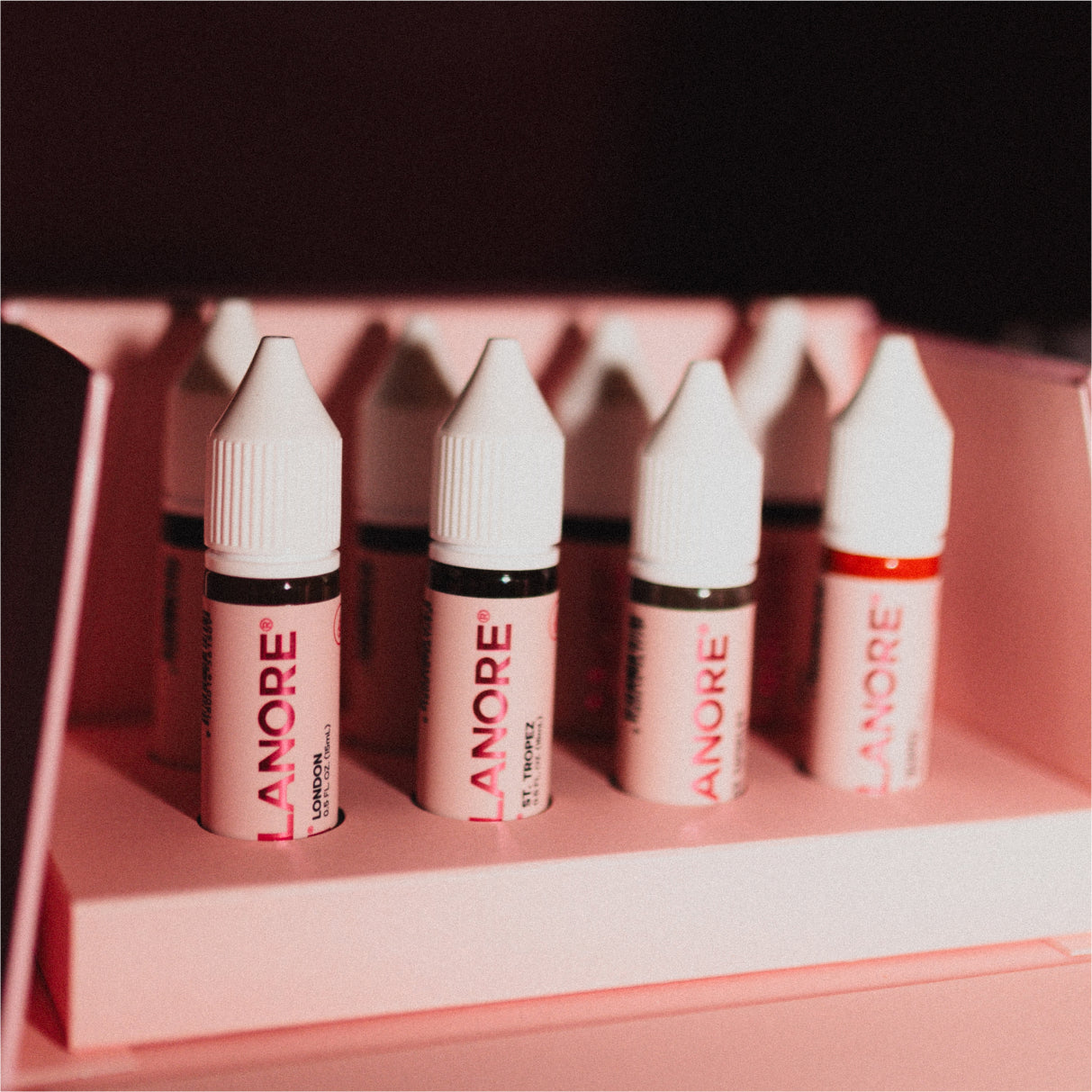 DELUXE HYBRID Pigment Brows Set – 8 x 15 ml inkl. Gratis PMU Clutch