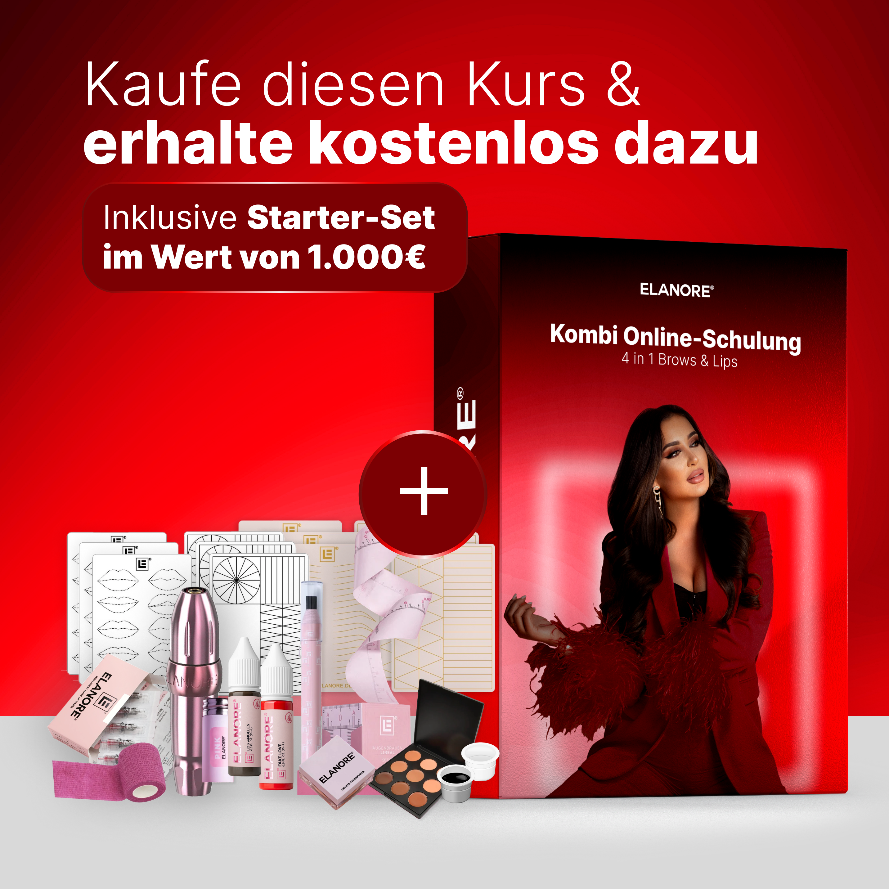 Kombi Online-Schulung - 4 in 1 Brows & Lips - By Elanore Beauty