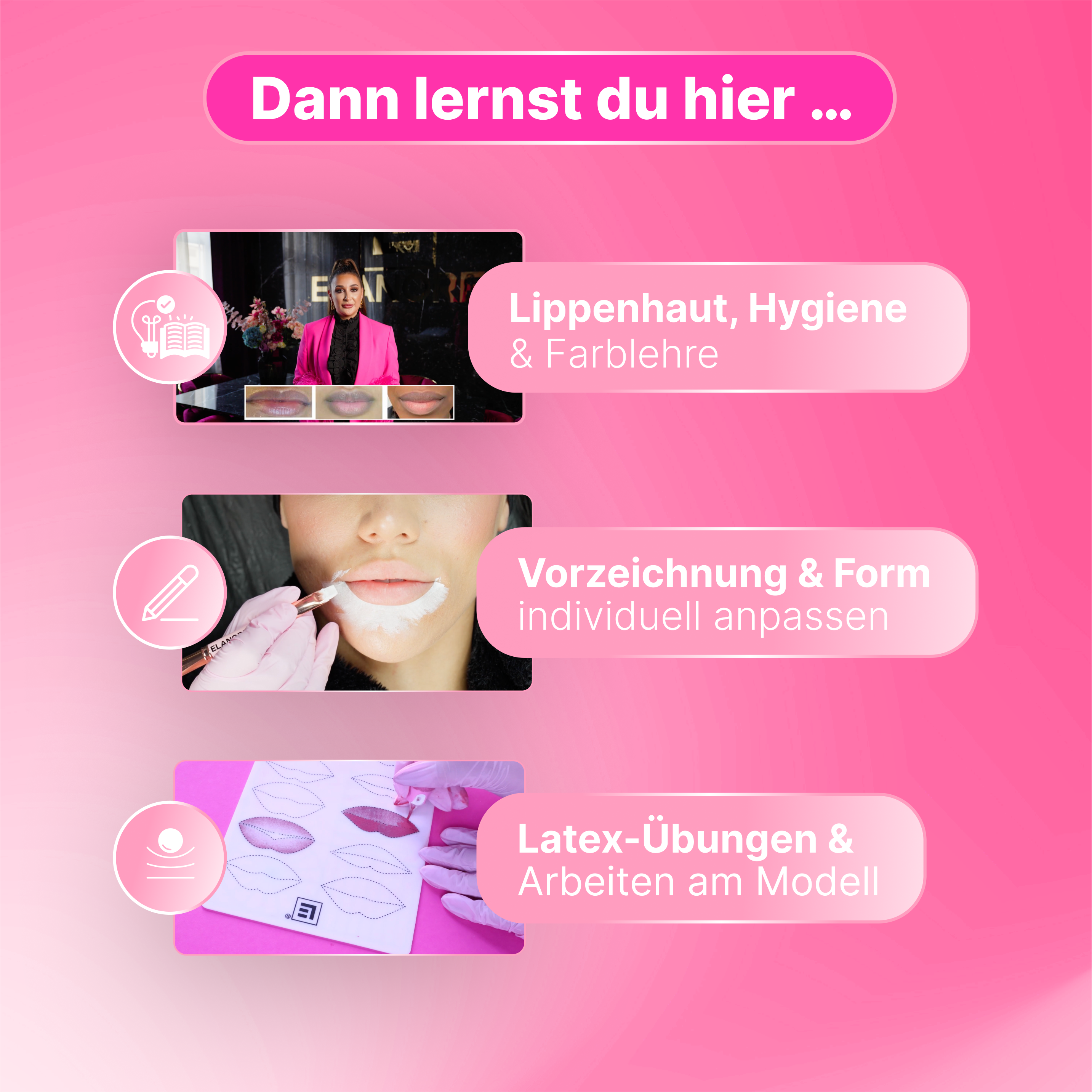 Lip-Academy 2 in 1 Online-Schulung - by Elanore Beauty