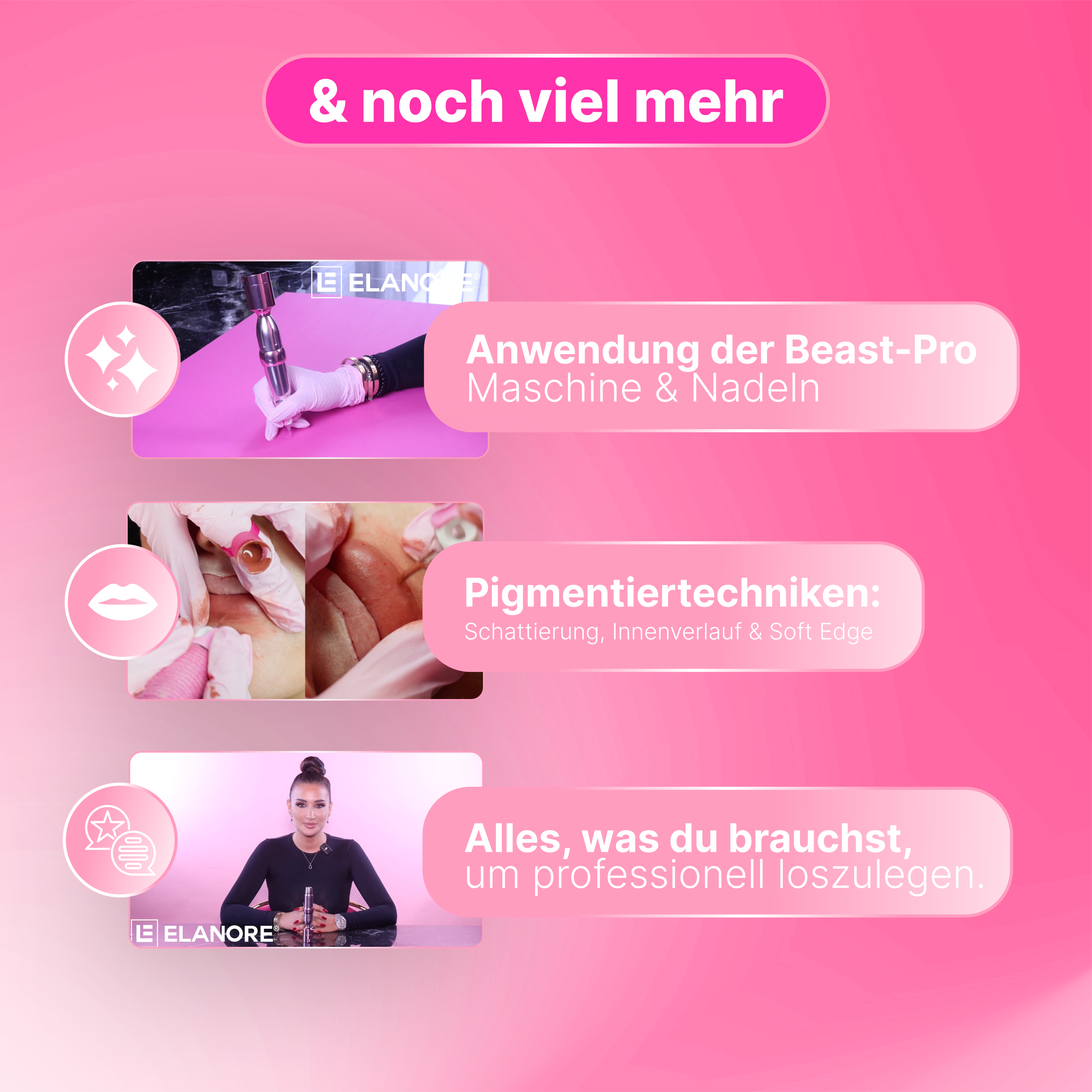 Lip-Academy 2 in 1 Online-Schulung - by Elanore Beauty