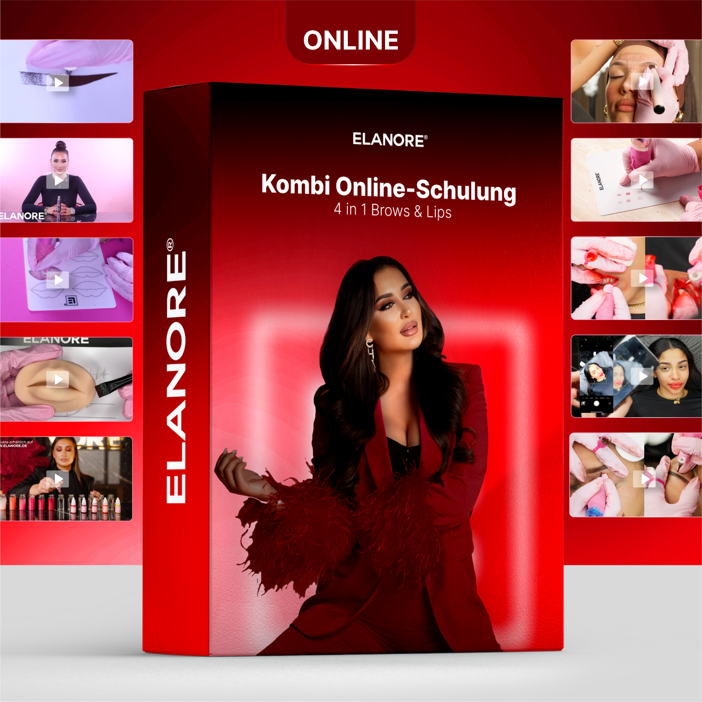 Kombi Online-Schulung - 4 in 1 Brows & Lips - By Elanore Beauty