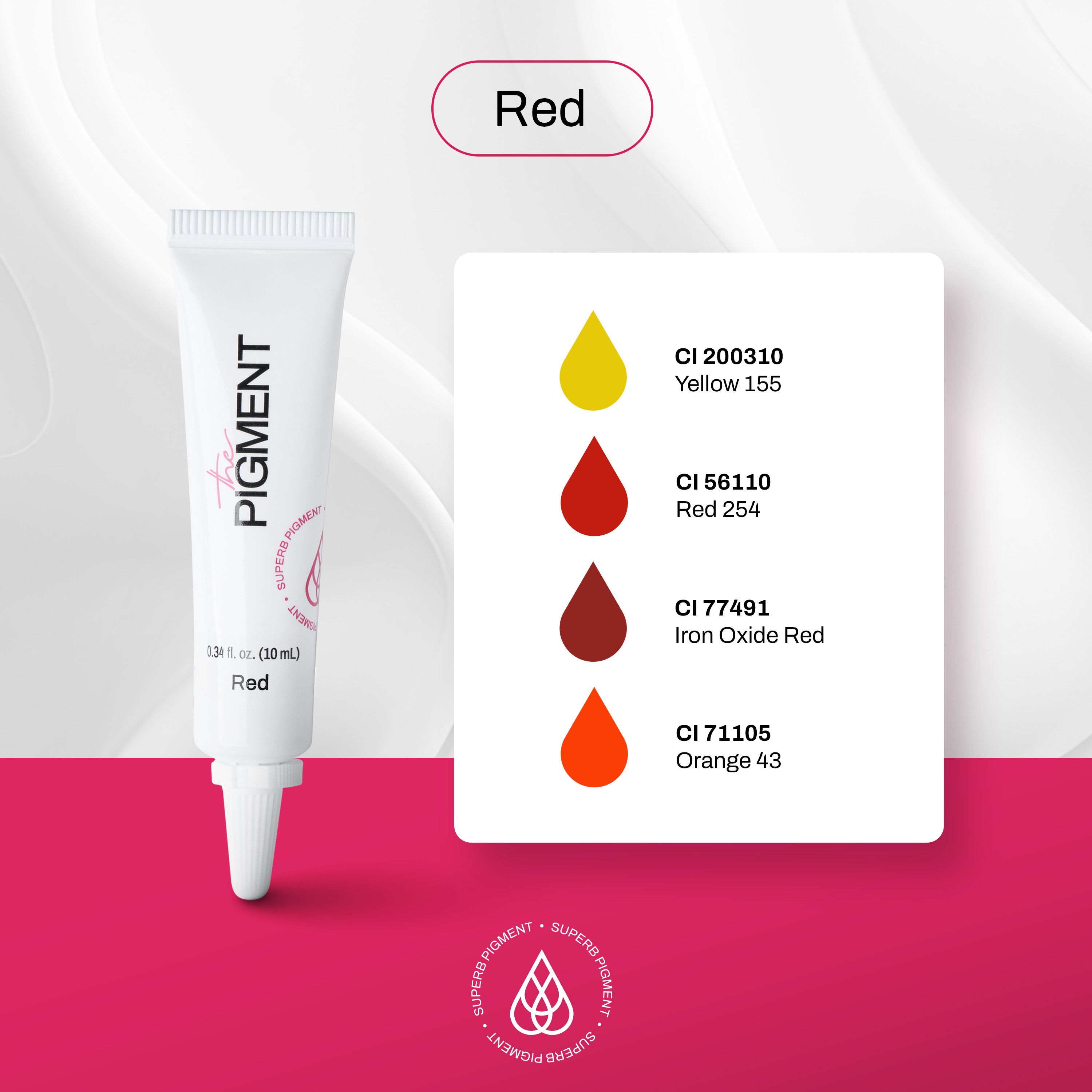 Microblading Pigment - Red - 10ml