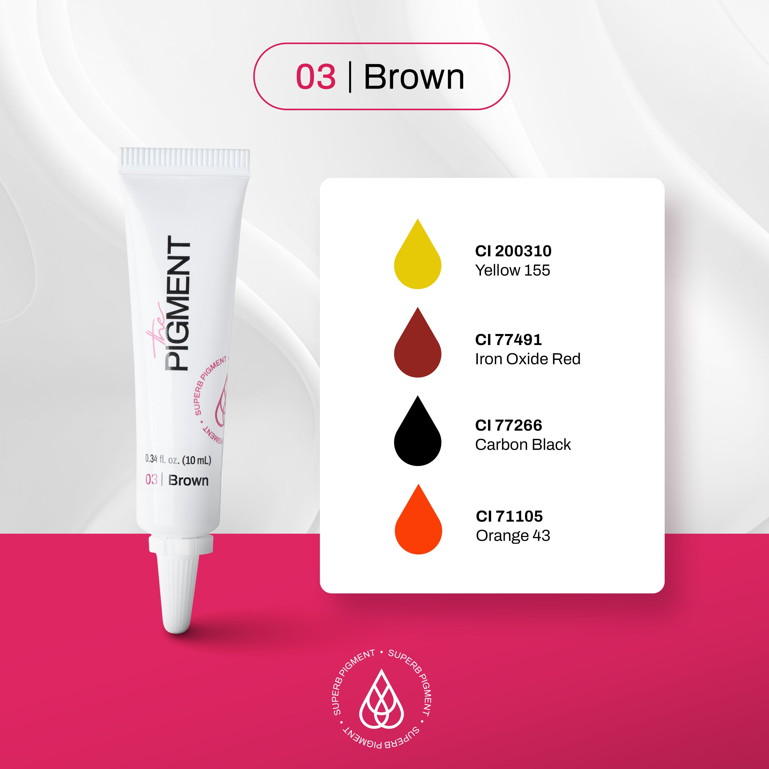 Microblading Pigment - Brown 3 - 10ml