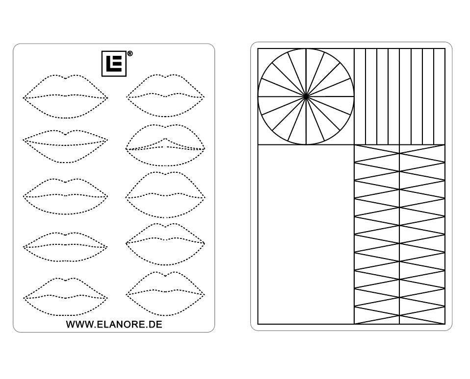 Deluxe Tattoo Latex/ Übungshaut Lippen 3 Stk.