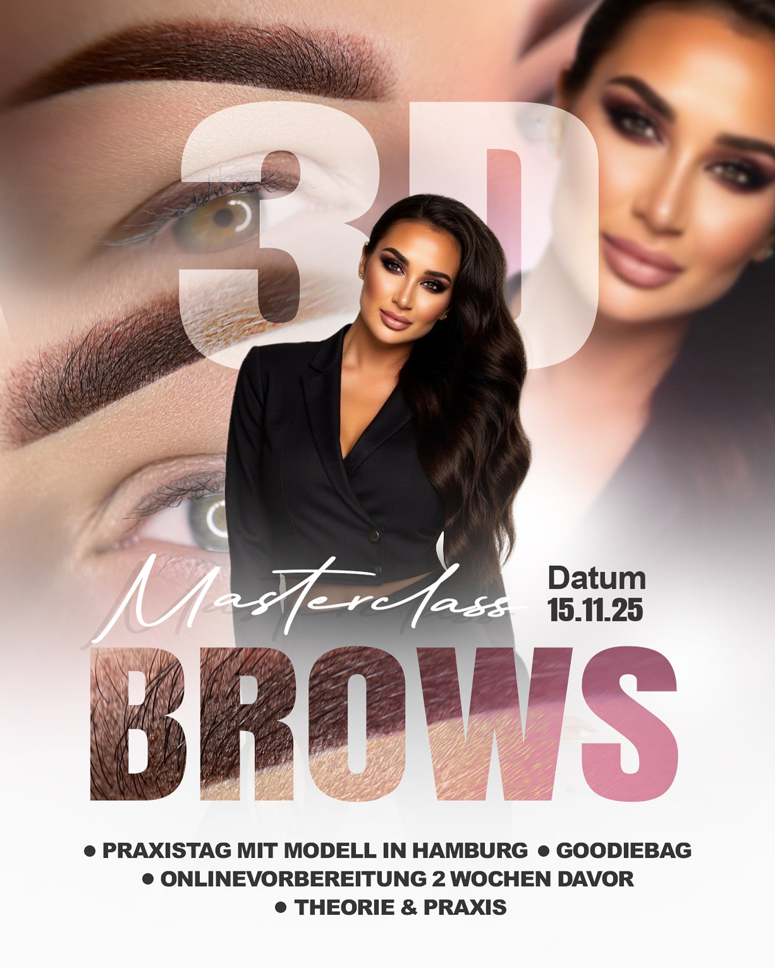 3D BROWS – Perfektionstraining mit Ela (Live in Hamburg)
