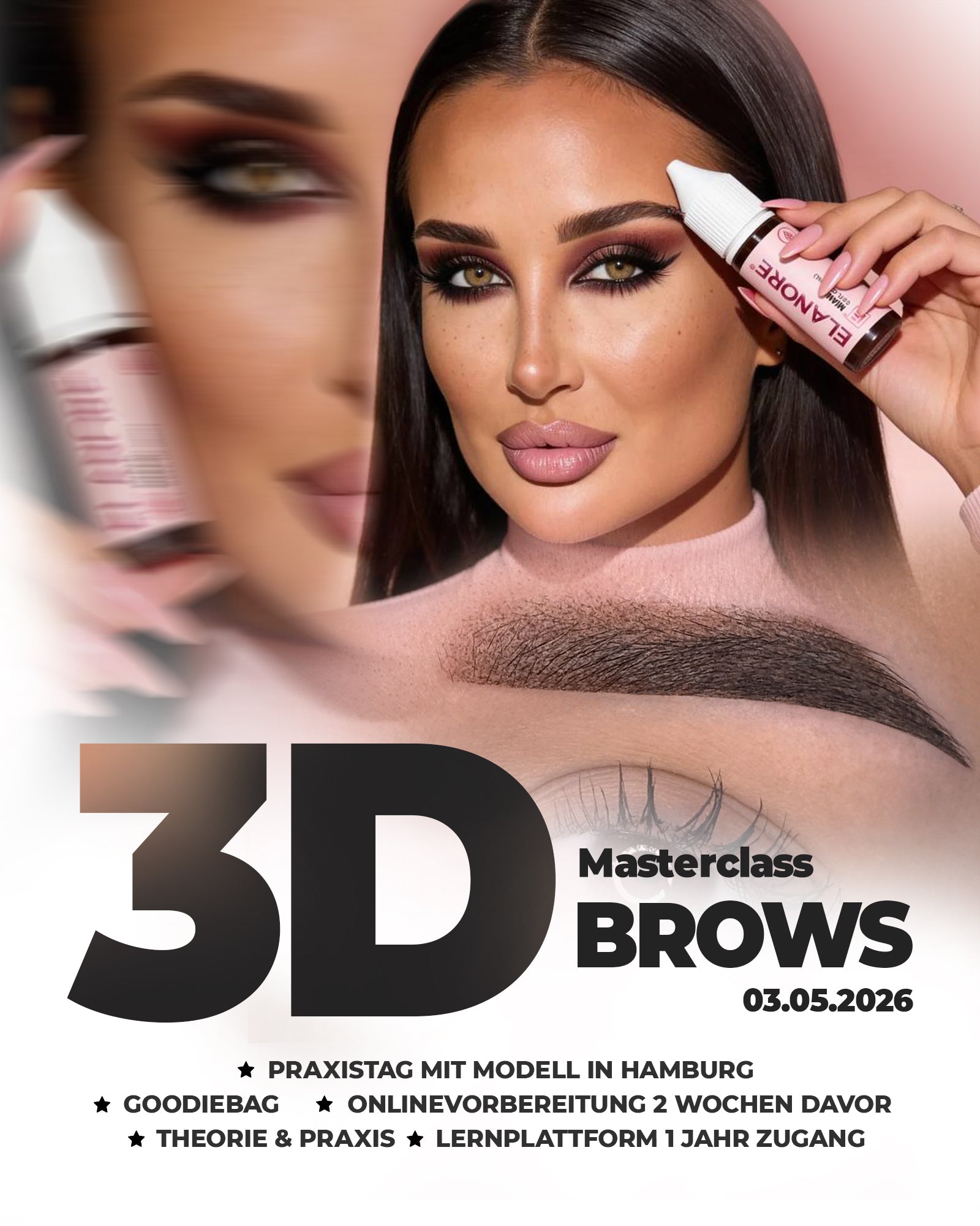 3D BROWS – Perfektionstraining mit Ela (Live in Hamburg)