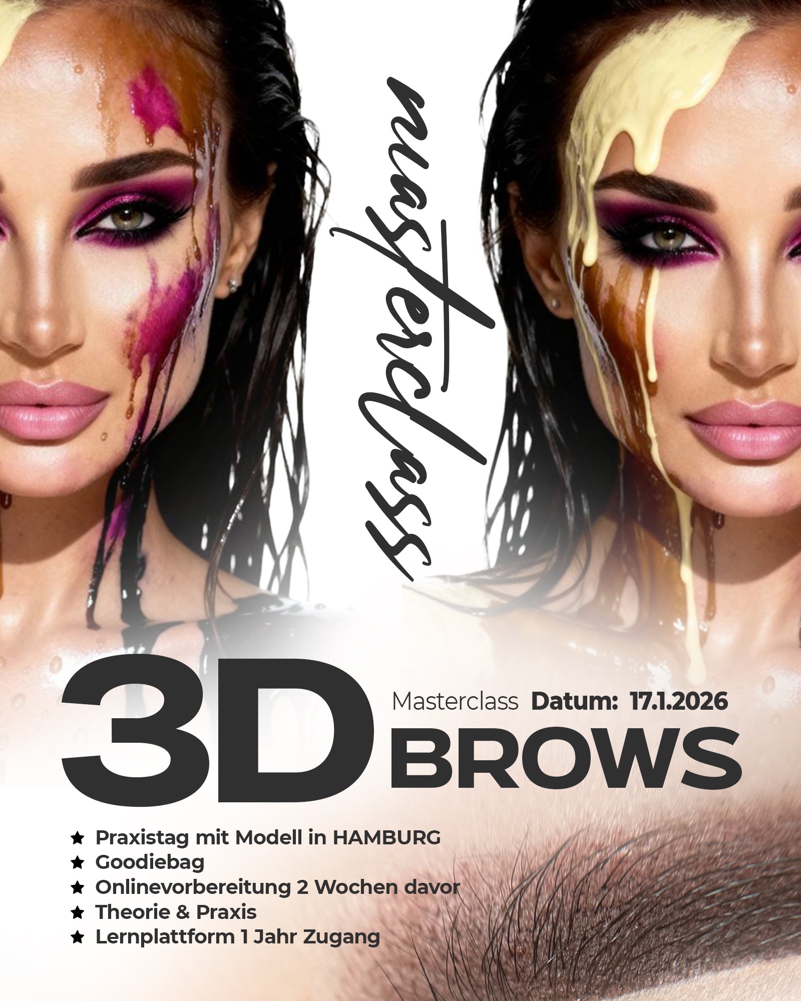3D BROWS – Perfektionstraining mit Ela (Live in Hamburg)