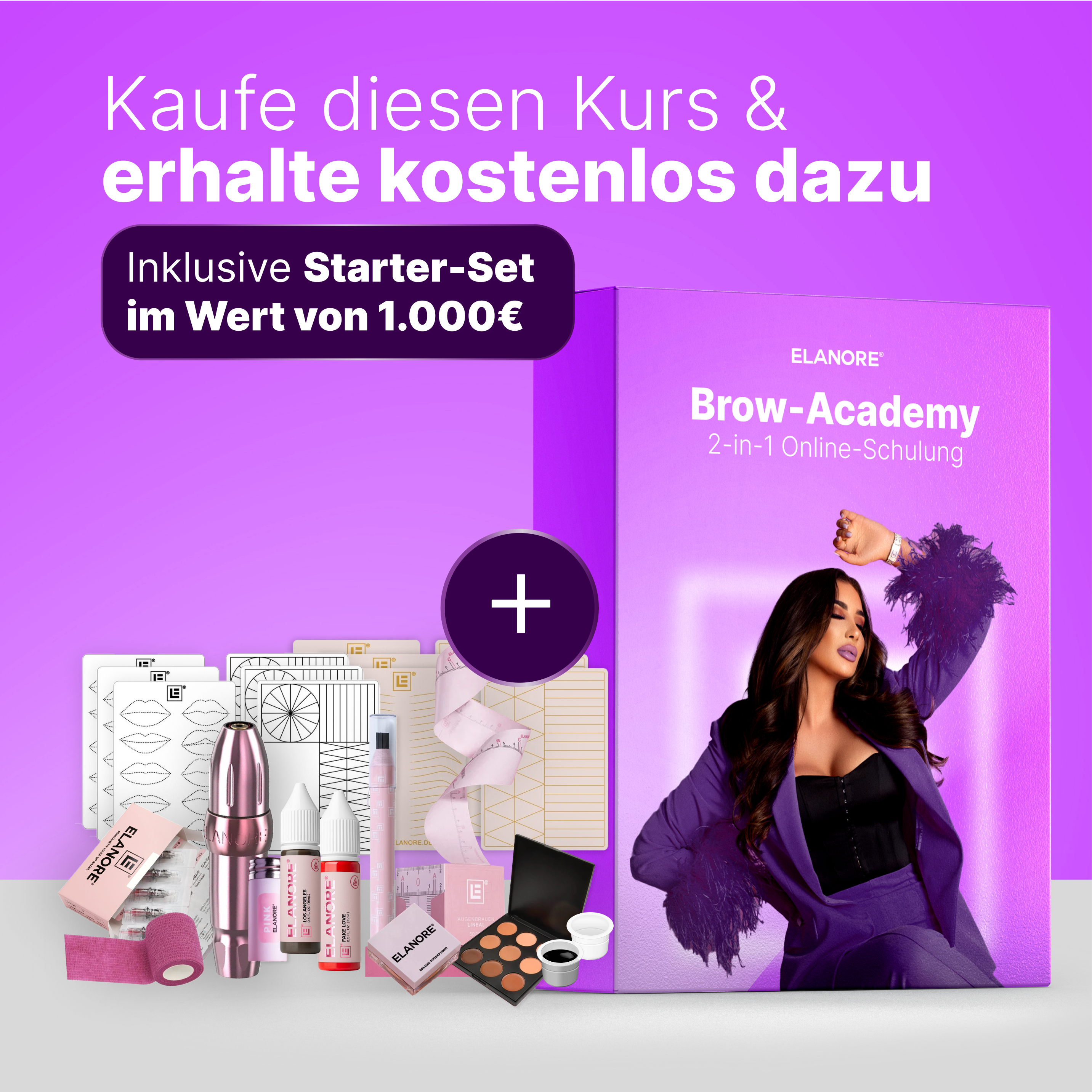Brow-Academy 2 in 1 Online-Schulung - by Elanore Beauty