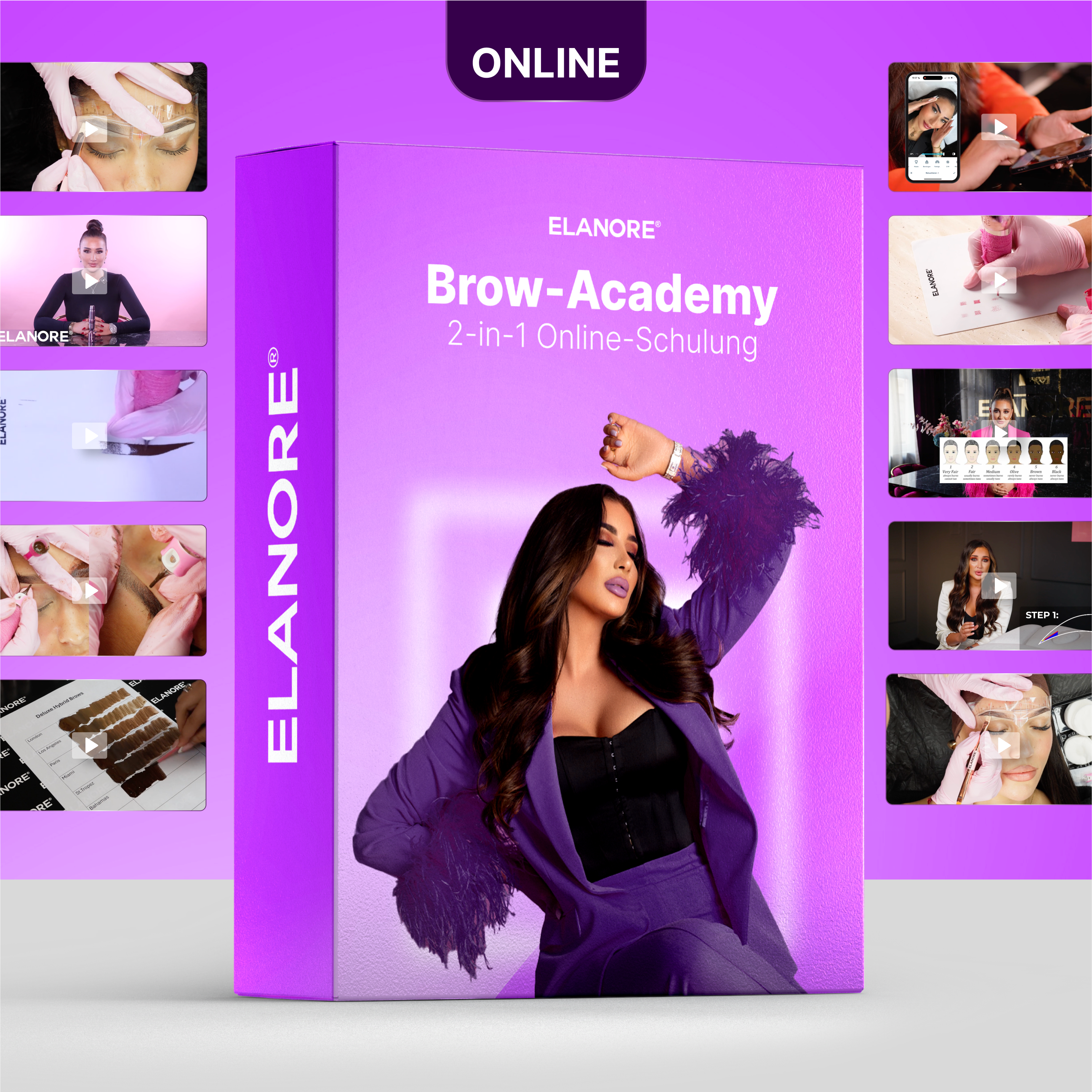 Brow-Academy 2 in 1 Online-Schulung - by Elanore Beauty