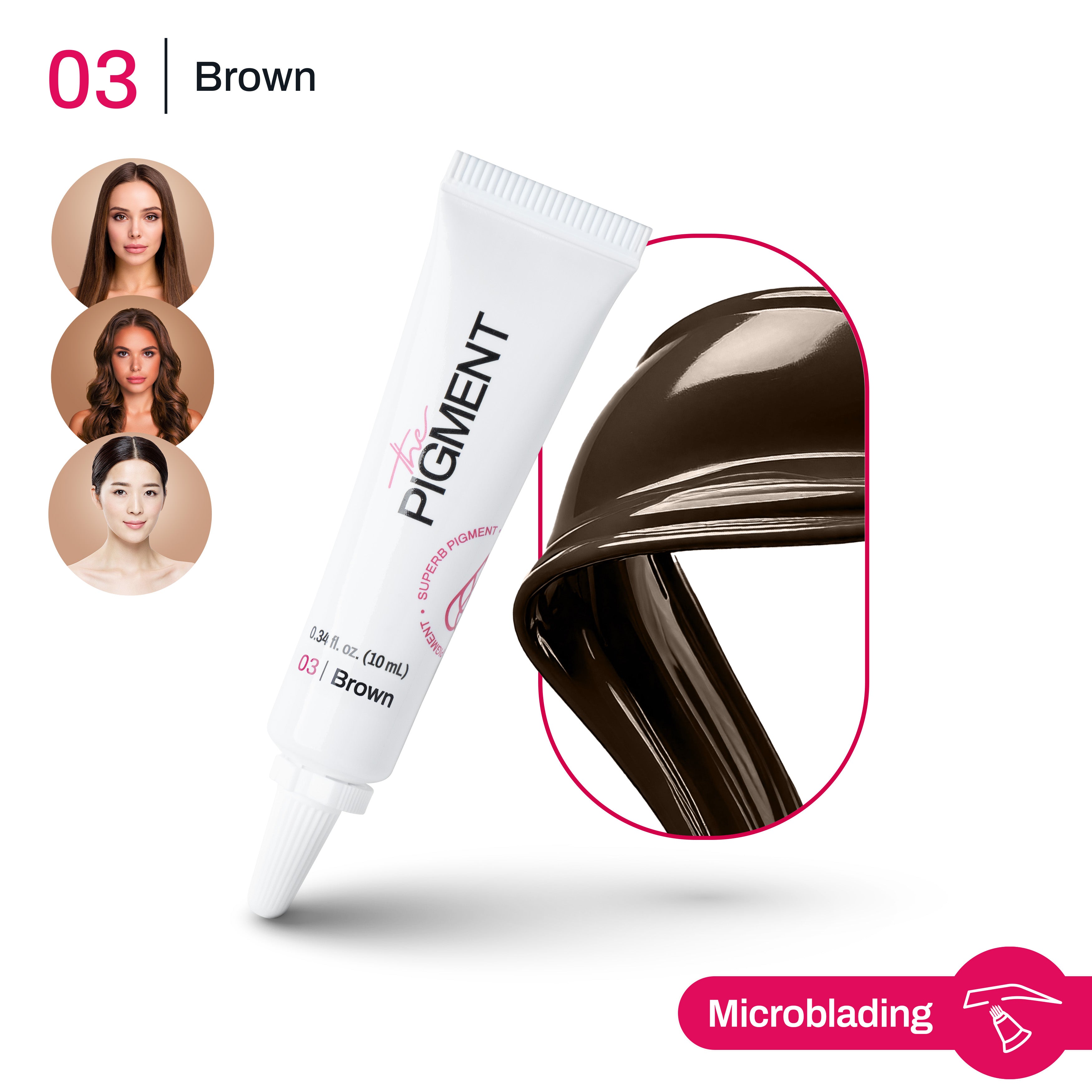 Microblading Pigment - Brown 3 - 10ml